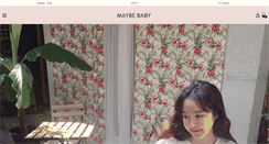 Desktop Screenshot of m.maybe-baby.co.kr